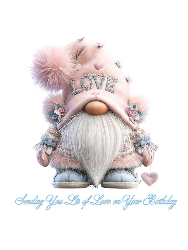 Pink Gonks & Flowers