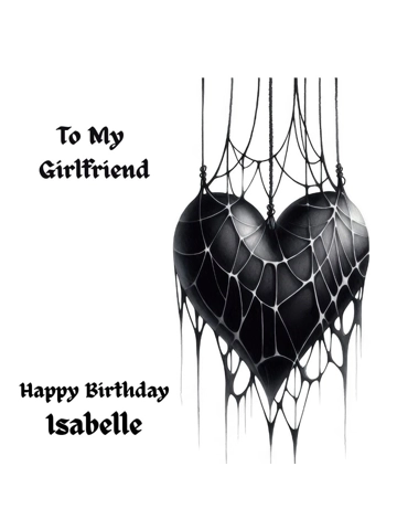 Black Gothic Hanging Hearts