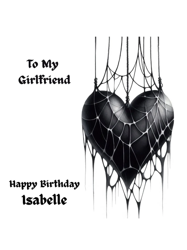 Black Gothic Hanging Hearts