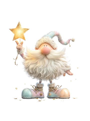 Pastel Santa