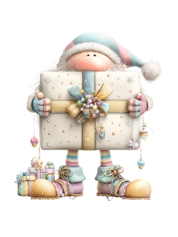 Whimsical Santa & Gifts