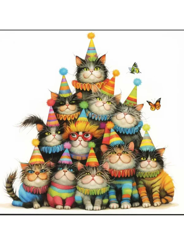 Birthday Cats Pyramid