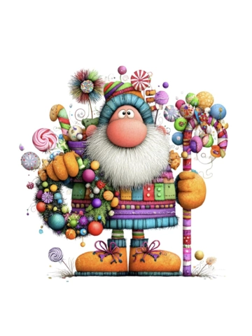 Colourful Santa