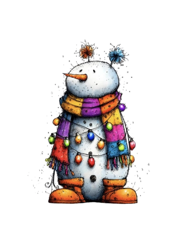Colourful Snowmen