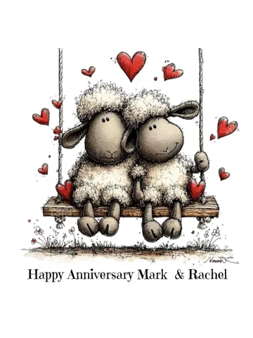 2 Sheep on a Swing