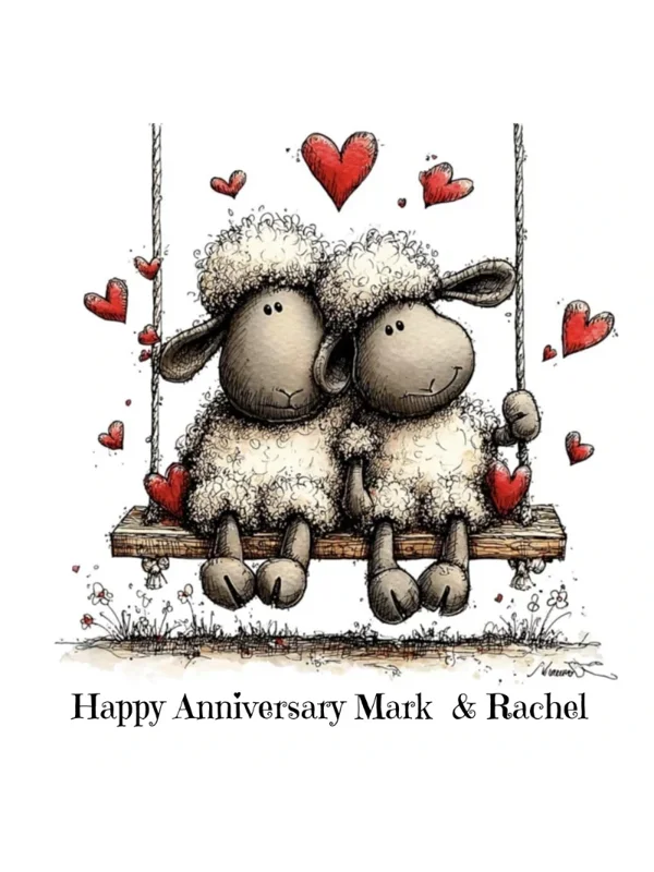 2 Sheep on a Swing
