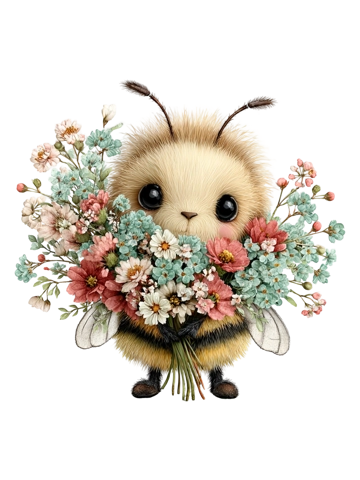 Pretty Bee & Bouquet