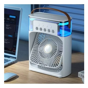 Ventilador Portatil Frio Humificador Mini Aire Acondicionado