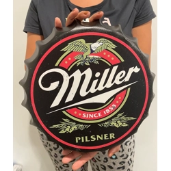 Wall art: Metal Miller sign