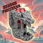 Dice Tower Can Holder - Dragon Fortress