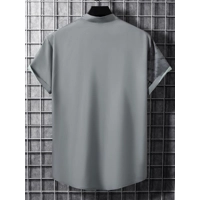 Manfinity RSRT Men Plants Print Button up Shirt without Tee Manfinity RSRT Men Plants Print Button up Shirt without Tee