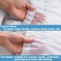 1PC Mesh Laundry Bag - Machine Washable Drawstring Design Travel Wash Bag for Blouses, Hosiery, Stoc 1PC Mesh Laundry Bag - Machine Washable Drawstring Design Travel Wash Bag for Blouses, Hosiery, Stoc