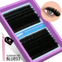 Cluster Lashes Kit Fluffy Individual Lashes Volume Mixed Tray Faux Mink Lashes Eyelash Extension Mak Cluster Lashes Kit Fluffy Individual Lashes Volume Mixed Tray Faux Mink Lashes Eyelash Extension Mak