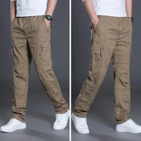 Summer Autumn Fashion Men Pants Casual Cotton Long Pants Straight Joggers Homme plus Size 5Xl 6Xl Fl