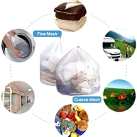 1PC Mesh Laundry Bag - Machine Washable Drawstring Design Travel Wash Bag for Blouses, Hosiery, Stoc 1PC Mesh Laundry Bag - Machine Washable Drawstring Design Travel Wash Bag for Blouses, Hosiery, Stoc