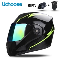 DOT Certification  Motorcycle Helmet Double Lens Cross Section Helmet Safety Modular Flip Helm Unise DOT Certification  Motorcycle Helmet Double Lens Cross Section Helmet Safety Modular Flip Helm Unise