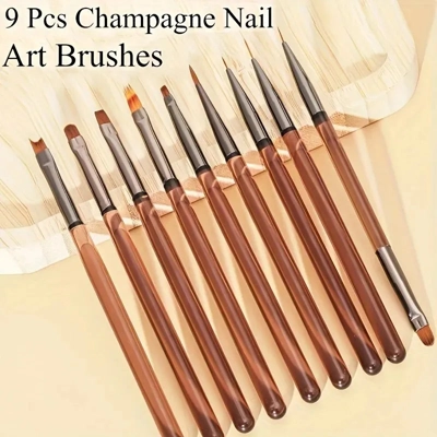 9PCS UV Gel Nail Brush Liner DIY Painting Pen Manicure Acr.. 9PCS UV Gel Nail Brush Liner DIY Painting Pen Manicure Acr..
