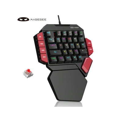 Magegee One Handed Professional Gaming Keyboard, Color Bac.. Magegee One Handed Professional Gaming Keyboard, Color Bac..