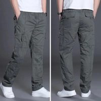 Summer Autumn Fashion Men Pants Casual Cotton Long Pants Straight Joggers Homme plus Size 5Xl 6Xl Fl