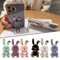 Finger Ring Phone Holder Desktop Ultra-Thin Cartoon Rabbit Phone Stand Foldable Buckle Adhesive Pull Finger Ring Phone Holder Desktop Ultra-Thin Cartoon Rabbit Phone Stand Foldable Buckle Adhesive Pull