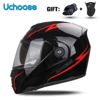 DOT Certification  Motorcycle Helmet Double Lens Cross Section Helmet Safety Modular Flip Helm Unise DOT Certification  Motorcycle Helmet Double Lens Cross Section Helmet Safety Modular Flip Helm Unise