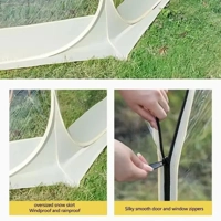 Transparent Camping Tent 4-8 Person Star Dome Tent Portable Spherical Tents 360 Degree Panoramic Win