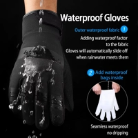Cycling Gloves Touch Screen Motorcycle Gloves Outdoor Scooter Windproof Sports Riding Ski Gloves War Cycling Gloves Touch Screen Motorcycle Gloves Outdoor Scooter Windproof Sports Riding Ski Gloves War