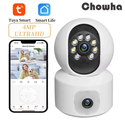 Tuya 4MP Dual Lens Wifi Camera Indoor Wireless Security Su.. Tuya 4MP Dual Lens Wifi Camera Indoor Wireless Security Su..