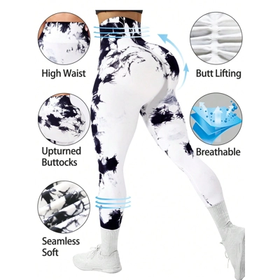 Sport Studio Tie Dye Tummy Control Sports Leggings Sport Studio Tie Dye Tummy Control Sports Leggings