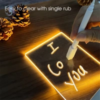 LED Note Board Night Lamp Message Board with Pen USB Plug-In Writable Night Lamp Gift for Children G