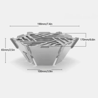 Outdoor Camping Gas Stove Rack Stainless Steel Furnace Frame Camp Stove Windshield Picnic BBQ Fire B