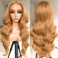 #27 Honey Blonde Lace Front Human Hair Wigs Colored Human Hair Wigs for Women 13X6 HD Body Wave Huma