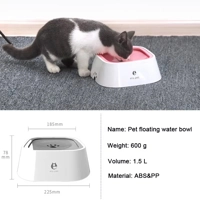 Dog Drinking Water Bowl Floating Non-Wetting Mouth Cat Bowl without Spill Drinking Water Dispenser P