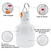 60W Emergency Light Outdoor Camping Supplies Edc Outdoor USB Rechargeable LED Light Bulb Lantern Hik