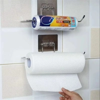 2PCS Kitchen Paper Towel Holder Adhesive Toilet Paper Rack Towel Hanger Tissue Dispenser Roll Napkin 2PCS Kitchen Paper Towel Holder Adhesive Toilet Paper Rack Towel Hanger Tissue Dispenser Roll Napkin
