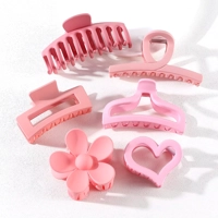 6Pcs Women Fashion Claw Clip Set Headwear Large Hair Claw Multiple Styles Korean for Girls Shark Cli