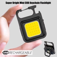 COB LED Mini Flashlight Super Bright EDC Keychain Light Outdoor Emergency Camping Pocket Lamp with T COB LED Mini Flashlight Super Bright EDC Keychain Light Outdoor Emergency Camping Pocket Lamp with T