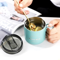 Nordic Style Metal Coffee Cup with Lid Office Workers Portable Coffe Milk Breakfast TYESO Mug Tazze Nordic Style Metal Coffee Cup with Lid Office Workers Portable Coffe Milk Breakfast TYESO Mug Tazze
