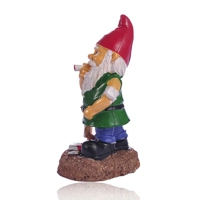 White bearded dwarf resin garden decoration