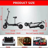 Dual Motor Electric Scooter Adults 85KM/H Max Speed 2400W6000W Folding Escooter 100KM Long Range Sco