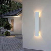 Waterproof LED Strip Aluminum Wall Lamp, Outdoor Lighting Fixtures, Bedroom Lights, Black, 6W, 18W Waterproof LED Strip Aluminum Wall Lamp, Outdoor Lighting Fixtures, Bedroom Lights, Black, 6W, 18W