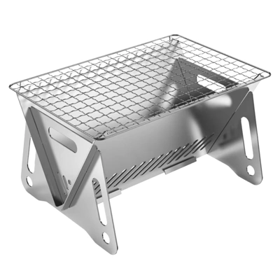Wood Burning Camp Stove Picnic BBQ Cooker/Portable Folding.. Wood Burning Camp Stove Picnic BBQ Cooker/Portable Folding..