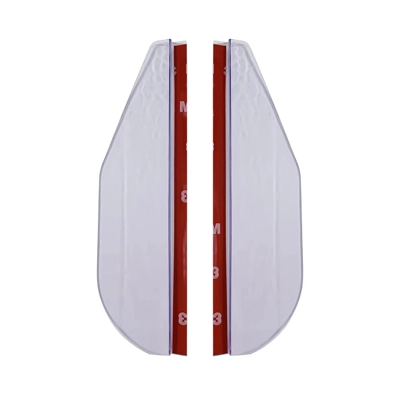 2PCS Car Rearview Mirror Rain Eyebrow Carbon Fiber Sun Visor Shade Cover Protector Clear Vision for