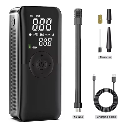 Rechargeable Air Pump Tire Inflator Portable Compressor Di.. Rechargeable Air Pump Tire Inflator Portable Compressor Di..