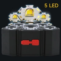 5 LED Flashlight Rechargeable with Built in Battery Strong Light Camping Adventure Fishing Head Ligh