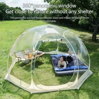 Transparent Camping Tent 4-8 Person Star Dome Tent Portable Spherical Tents 360 Degree Panoramic Win