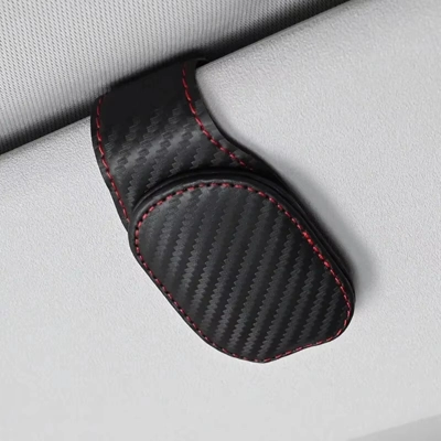 Universal Car Auto Sun Visor Eyeglass Hanger Clip Leather ..