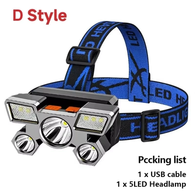 5 LED Flashlight Rechargeable with Built in Battery Strong.. 5 LED Flashlight Rechargeable with Built in Battery Strong..