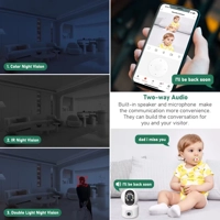 Tuya 4MP Dual Lens Wifi Camera Indoor Wireless Security Surveillance Camera Smart Home Auto Tracking Tuya 4MP Dual Lens Wifi Camera Indoor Wireless Security Surveillance Camera Smart Home Auto Tracking