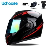 DOT Certification  Motorcycle Helmet Double Lens Cross Section Helmet Safety Modular Flip Helm Unise DOT Certification  Motorcycle Helmet Double Lens Cross Section Helmet Safety Modular Flip Helm Unise